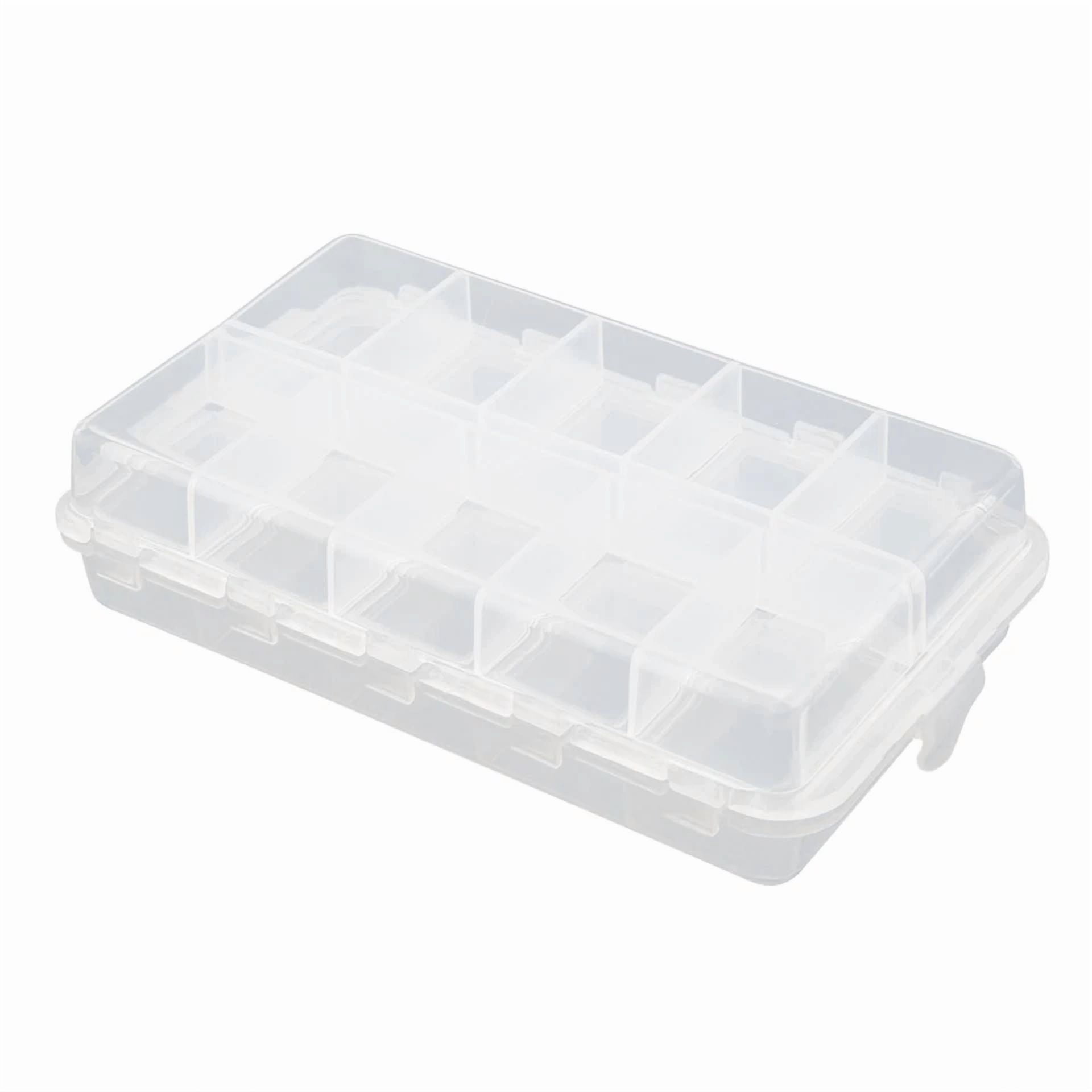 KNACK- Portable Fishing Tackle Box 2 Layers 20 Compartments Lures Baits Hooks Storage