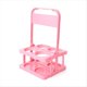 thumbnail image 1 of Portabebidas de Plástico Plegable con 4 Orificios, Portabebidas Reutilizable con Asa Portabebidas Portátil Rosa, 1 of 5