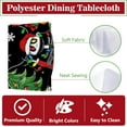 thumbnail image 3 of Christmas Jack Round Tablecloth 70 x 70 Inch, Black Xmas Tree Decorative Cloth Dining Table Cover, Winter Holiday Snowflake Dinner Party Picnic Decoration, 3 of 6