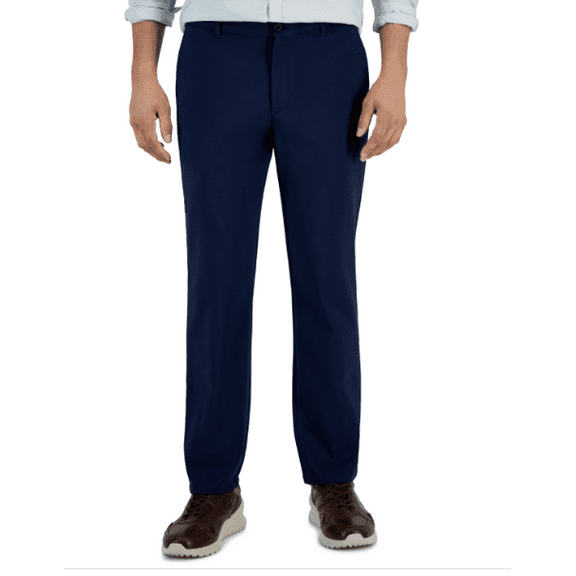 Alfani Men's Tech Pants, Created for Macy's - Neo Navy