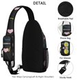 thumbnail image 2 of Book Lover Reading Sling Backpack, Library Shelf Pattern Daypack, I'd Rather Be Reading Crossbody Bag, 2 of 4