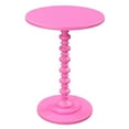 thumbnail image 2 of Convenience Concepts Palm Beach No Tools Spindle Table, Pink, 2 of 9