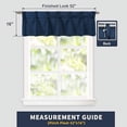thumbnail image 3 of DriftAway Pinch Pleat Valance for Kitchen Window Blackout Faux Linen Textured Solid Beige Valance for Living Room 16 Inch Farmhouse Linen Curtain Valance Window Treatment Back Tab 52x16 Navy Valance, 3 of 9