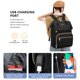 thumbnail image 4 of Mochila para portátil Foddod para mujer de 17,3" con puerto USB a prueba de agua, 4 of 8