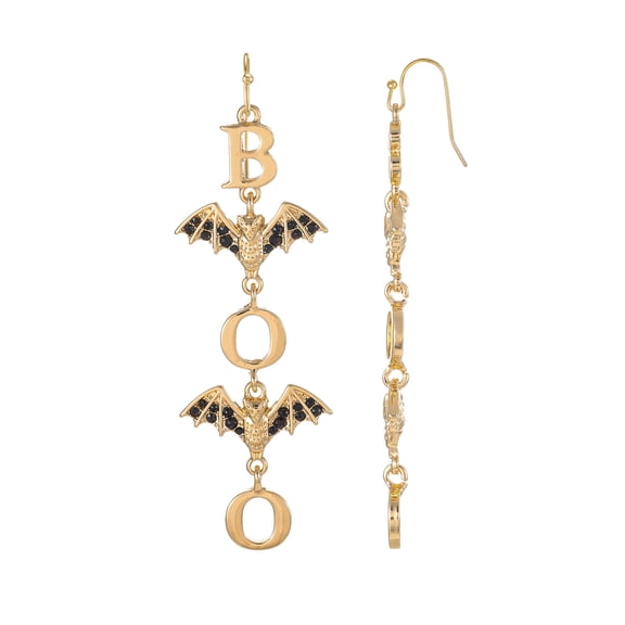 Way to Celebrate Halloween BOO Drop Earrings