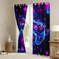 thumbnail image 2 of jejeloiu Purple Teens Gamepad Curtains Pack of 2 (42x84 Each),Modern Gamer Curtains Blackout,Green Video Game Bedroom Curtains For Boys Kids,Ultra Soft Home Decor, 2 of 5