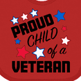 thumbnail image 4 of Inktastic Proud Child of a Veteran- Veterans Day Boys or Girls Baby Bib, 4 of 4