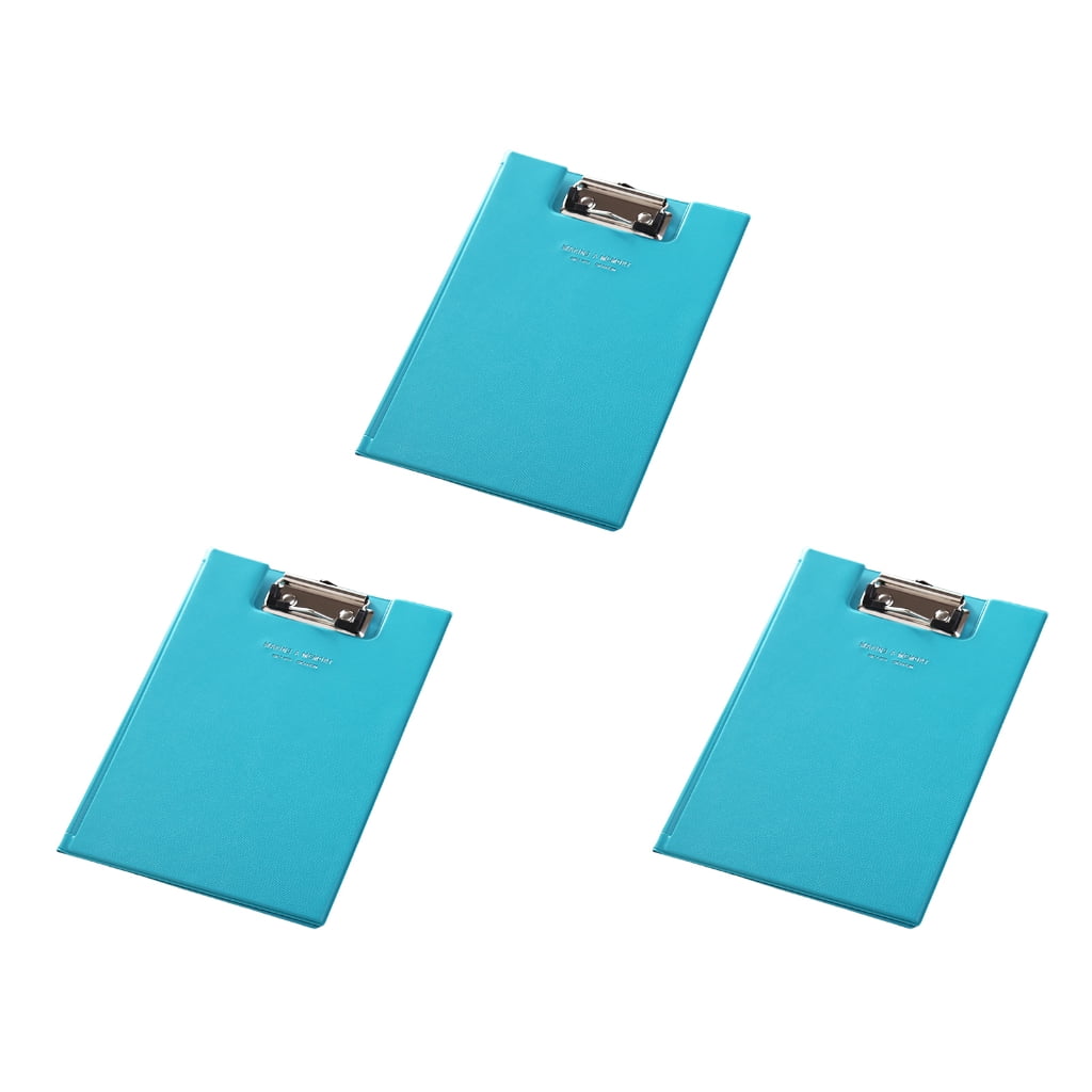 Foldable Clipboard with Clear Internal Pocket for Office Meeting and Conference