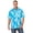 Blue Tie Dye Leaves, variant on Men's Big & Tall Lightweight Jersey Polo