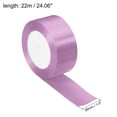 thumbnail image 2 of Unique Bargains 1.5" Wide 24 Yards Satin Ribbon Single Side Craft Roll Wrap Decoration Violet, 2 of 6