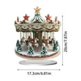 thumbnail image 2 of Christmas Carousel 2D Acrylic Display, Waterproof Standing Decoration for Home Decor - Carousel Style, 2 of 4