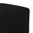 thumbnail image 6 of Simpli Home Chantal 24 inch Wide Contemporary Pouf in Black Boucle Fabric, 6 of 6