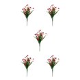 thumbnail image 2 of Xingzhi Fleurs Artificielles en ABS pour Lieux de Divertissement - Fleurs Simulées Durables et Authentiques Rouges 5Ensemble, 2 of 6