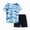 H505-Blue, variant on Athletic Jersey and Mesh Shorts For Teens,Short Sleeve Running Wicking Tracksuit Sports 2 Piece Summer Outfits Set(Blue,18-24 M)