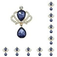 thumbnail image 1 of 10 Uds. De botones a presión de diamantes de imitación de colores mezclados a la moda, colgantes para disfraces, broche, accesorios de joyería Ropa, zapatos y accesorios Miscelánea Tipo 6 Sonducket  AP016817-06, 1 of 6