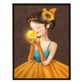 thumbnail image 2 of DIY 14CT estampado punto de cruz Kit girasol niña bordado B Tmvgtek Oficina Multiescena Multifunción, 2 of 9