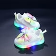 thumbnail image 2 of DXOUPM Espadrilles Lumineuses pour Filles Enfants Tout-Petits à Semelle Souple Chaussures Décontractées avec Sangle Ajustable, 2 of 2