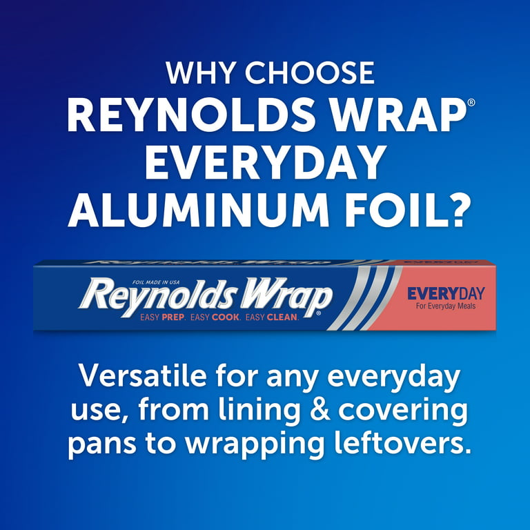 Reynolds Wrap Everyday Strength Aluminum Foil, 25 Square Feet 