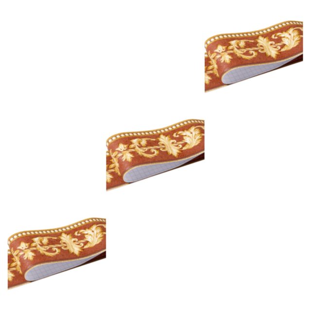 kurtrusly Self Adhesive Kitchen Bathroom Sticker Home Décor Effortlessly Personalized Home Style Creative Gold Ranunculus Leaf 3Set
