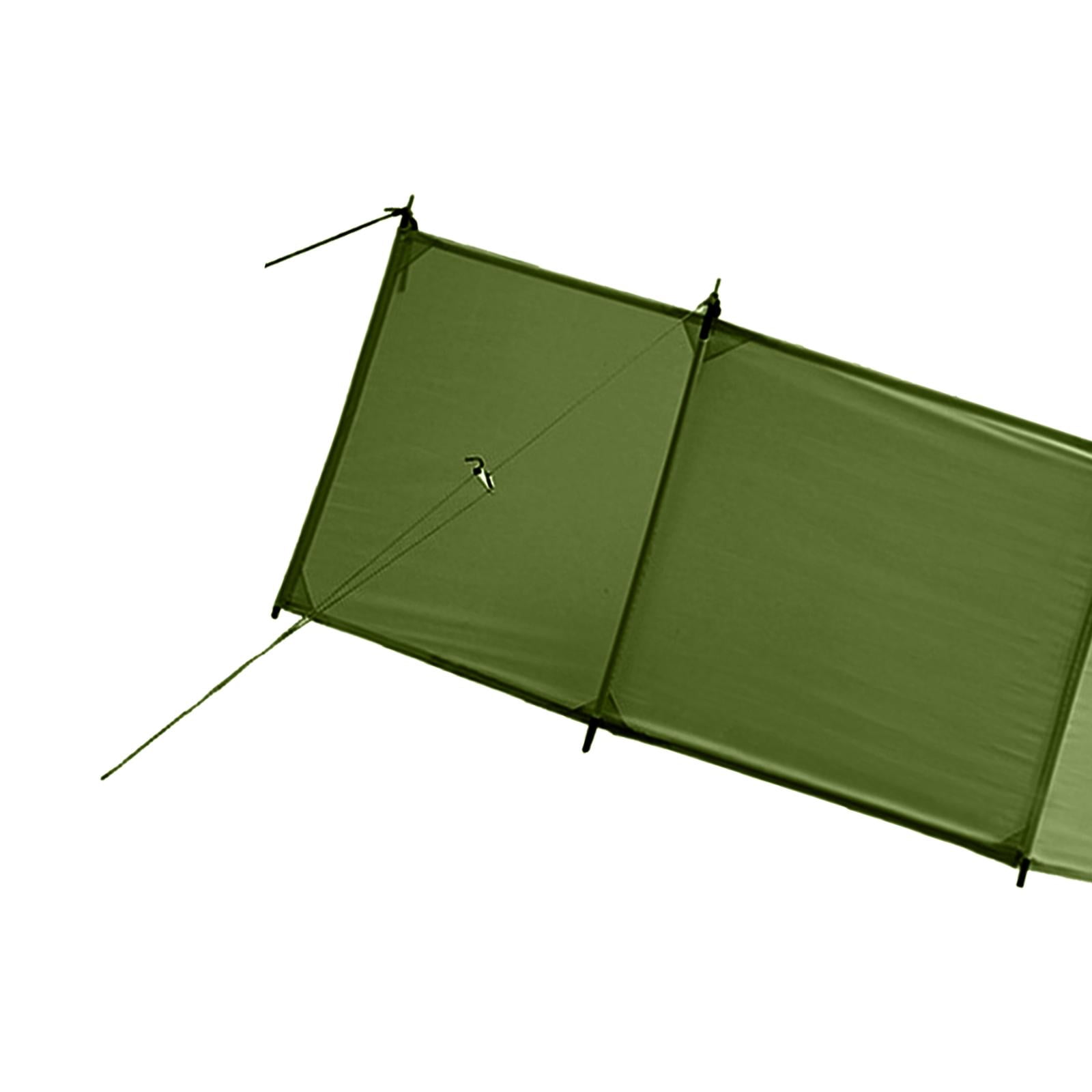 Wswqop Foldable Gas Stove Windshield Lightweight Wind Protection Canvas Outdoor Cooking Rectangle 25cmx7cm