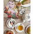 thumbnail image 4 of Spring Easter Bunny Kitchen Dish Towels for Drying Dishes Set of 4, Pink Wooden Red Floral Easter Eggs Waffle Weave Microfiber Hand Tea Bathroom Towels Quick Dry & Absorbent Towel 15.7x23.6, 4 of 7