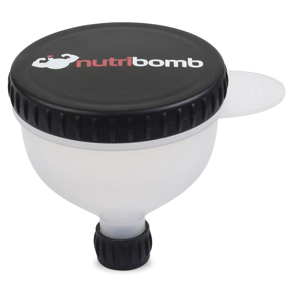 Nutribomb Large Fill N Go Funnel Protein Funnel Water Bottle Funnel