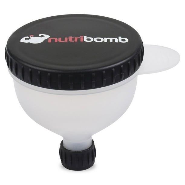 Nutribomb Large Fill N Go Funnel Protein Funnel Water Bottle Funnel