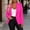 Hot Pink, variant on IUYRTFE Women Lapel Collar Double Breasted Blazer Slim Fit Casual Suit Jacket for Office Daily Wear