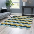 thumbnail image 2 of Linon Trio Collection Horizontal ZigZag Indoor Area Rug, 2 of 5