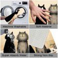 thumbnail image 4 of 1pc Two Furry Cats in a Bathtub Absorbent Non-Slip Bathroom Thickened Flannel Rug Decor,Soft,Quick Drying,Suitable For Indoor/outdoor Use,Bathrooms,Bedrooms,Kitchens,Terrace,Laundry Rooms,16"x24", 4 of 9