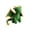 Green, variant on Toyhbin - Mini Black Palm Pals - Plush Pocket Soft Stuffed Dragon Shape Doll (with card)- Adorable Stuffed Animal