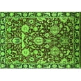 thumbnail image 1 of Ahgly Company Indoor Rectangle Oriental Green Industrial Area Rugs, 6' x 9', 1 of 4
