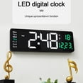 Large LED Digital Wall Clock Temperature Date Day Display Electronic ...