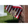 thumbnail image 4 of Allied Sheriff Veteran Grave Marker With 30 Inch Tall American Cemetery Flag, 4 of 5