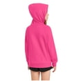 thumbnail image 6 of Feancey Plain Oversized Hoodies for Girls Drop Shoulder Long Sleeve Hooded Sweatshirt Loose Fit Casual Fleece Pullover Hoody with Pocket Hot Pink 9 Years, 6 of 10