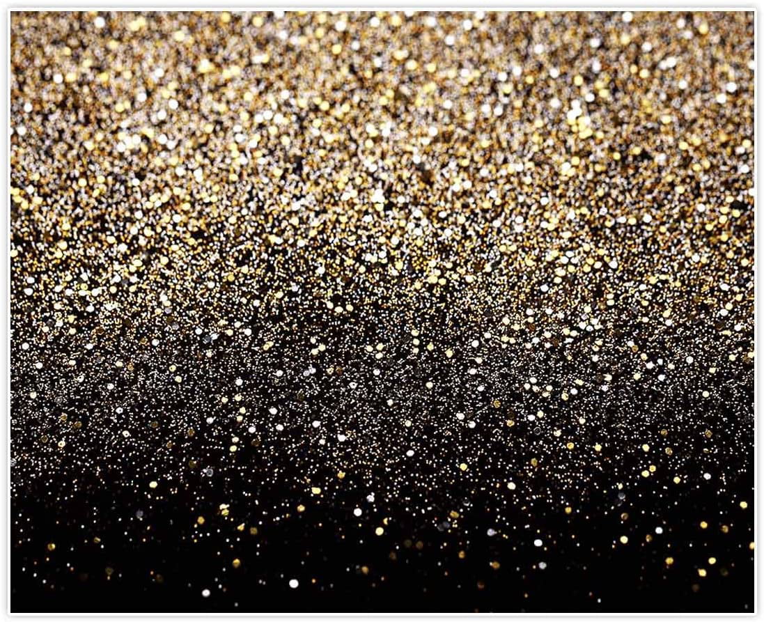 Allenjoy 7x5ft Gold Glitter Paint Backdrop for Photography Astract Golden Bokeh Spot Starry Sky Wedding Adult Baby Children Family New Year Party Decor Portrait Shooting Photo Studio Booth 