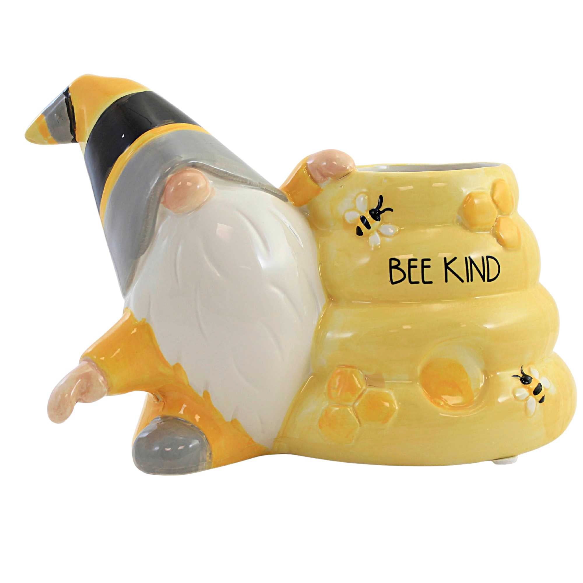 Home & Garden Bee Hive Planter Dolomite Gnome Bumble A6983 Bee Kind - Home & Garden Bee Hive Planter Dolomite Gnome Bumble A6983 Bee Kind -