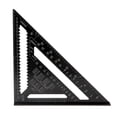 thumbnail image 1 of Aluminum Alloy Triangle Rulers 90 degrees 45 degrees Set Square 12in Black Metric Square Ruler, 1 of 9