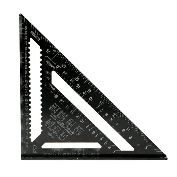 FlyFlise Aluminum Alloy Triangle Rulers 90 degrees 45 degrees Set