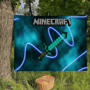 Popular Game M-Minecraft-T Retro Flags Multiple Choice Living Studio Booth Interior Decoration Banner