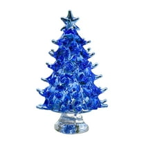 Mini Christmas Tree Ornament - 2.6 Inch Hand Blown Glass Christmas Tree Decor for Tabletop, Fireplace, Mantel, Xmas Window, Home Office, Party, Festive Holiday Decorations