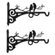 thumbnail image 1 of 2 ganchos de pared para cestas de flores, de hierro, resistentes, para colgar plantas, 1 of 5