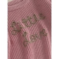 thumbnail image 5 of Argulvti Baby Girl Sweater, Long Sleeve Crew Neck Letters Winter Warm Knit Pullover Sweater Infant Clothes, 5 of 8