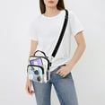 thumbnail image 6 of Clear Crossbody Bag, TSV Stadium Approved Waterproof Shoulder Bag with Adjustable Strap, Transparent Handbag for Concert, 6 of 8