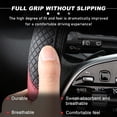 thumbnail image 3 of Nsw Car Steering Wheel Cover, 15 Inch Carbon Fiber Leather Stitching Color Steering Wheel Protector, Anti-Slip Elastic Breathable Steering Wheel Cover Stylish Decor for Most Cars, 3 of 5