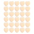 thumbnail image 2 of Wood Hearts 30Pcs Unfinished Heart Shaped Slices Materials DIY Accessories 2.5X2.6CM Perfect for Events, 2 of 3