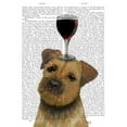 thumbnail image 3 of Fab Funky 12x14 Black Modern Framed Museum Art Print Titled - Dog Au Vin, Border Terrier, 3 of 5