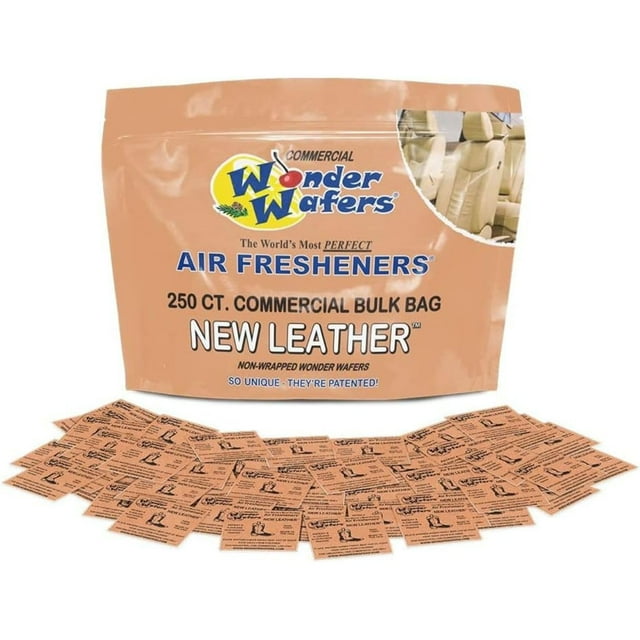 Ambientadores Wonder Wafers New Leather, 250 unidades