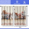 thumbnail image 3 of Country House Kitchen Curtains - Retro Hearts and Stars Farmhouse Small Short Cafe Curtains Rustic Sheep Western Tier Curtains Decor Rod Pocket Window Drapes 36 Inch Length 2 Panels 28"x36", 3 of 5