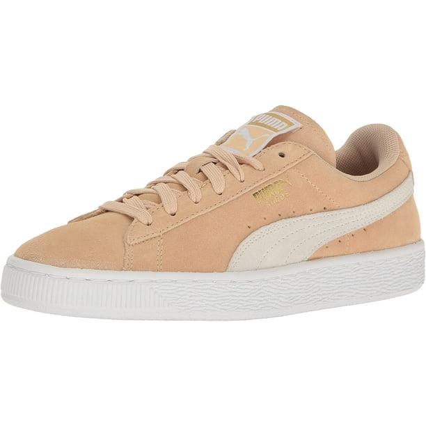 Brown puma top suede womens